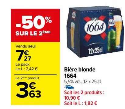 Promo Bi Re Blonde Chez Carrefour Market Icatalogue Fr