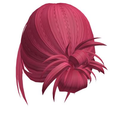 Low Tied Bun Hot Pink Roblox