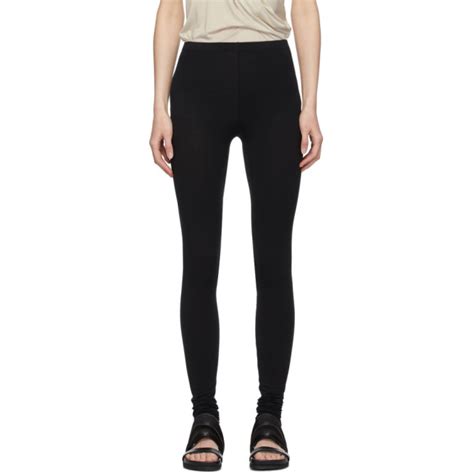 Rick Owens Lilies Black Plain Leggings Rick Owens Lilies