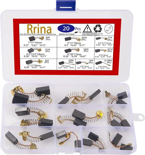 Rrina 20pcs Electric Motor Carbon Brushes For Power Tool India Ubuy