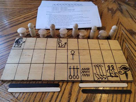 Senet Board Game Senat a Strategy and Chance Game | Etsy