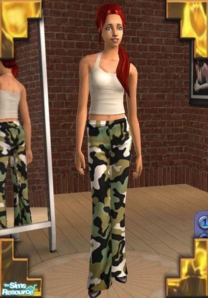 The Sims Resource Camouflage Jeans