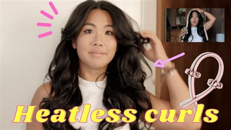 Heatless Curls On Thick Hair Viral Tiktok Curls Lily Silk Youtube