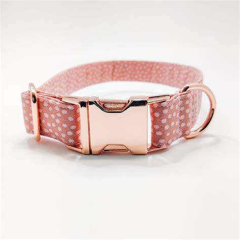 Rose Pink Dog Collar/ Cat Collar | Pink dog collars, Dog collars girly, Dog accessories collar