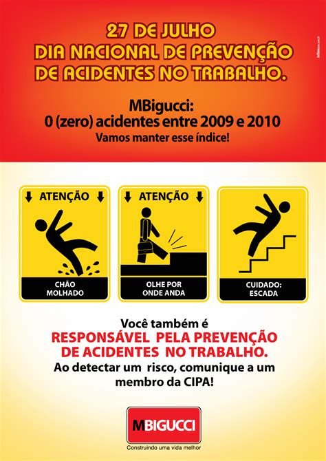 27 De Julho Dia Nacional De Prevenção De Acidentes No Trabalho Blog