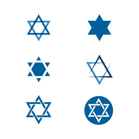 Star Of David Logo Set 1434751 Vector Art At Vecteezy