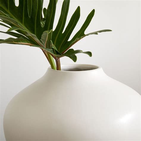 Pure White Ceramic Vases West Elm United Kingdom