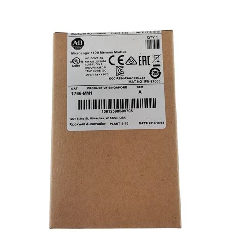 New Sealed Allen Bradley Ab 1766 Mm1 Micrologix 1400 Memory Module 100