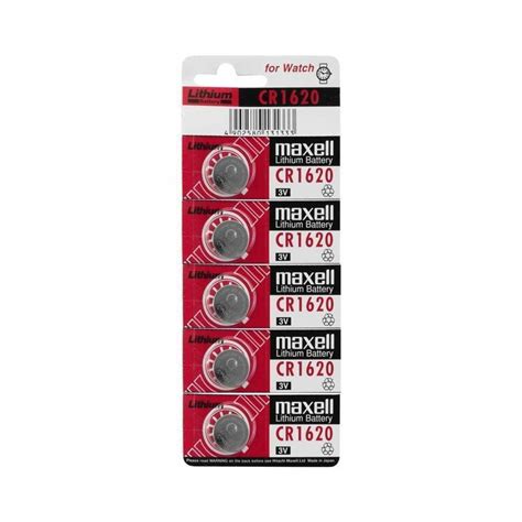 Maxell CR1220 CR1620 CR2032 3V Lithium Button Battery 5 Pcs