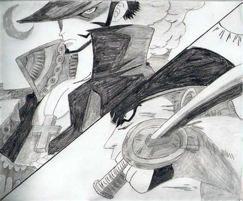 Mihawk and Roronoa Zoro by Biggysam on DeviantArt