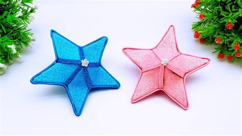 Handmade Christmas 3d Star How To Make Christmas Star From Glitter