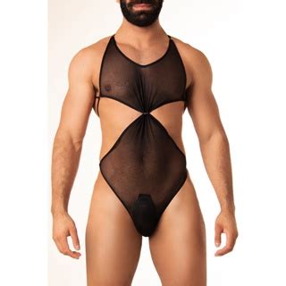 Body Ricok Id Acinturado Fio Roupa Ntima Masculina Body Sexy De Malha