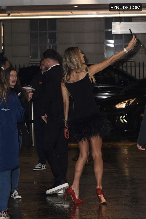 Christine Mcguinness Sexy Seen With Duncan James Flaunting Her Hot Cleavage And Legs At Tv