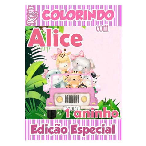 Livros De Colorir Personalizado Revistinha De Colorir Tema