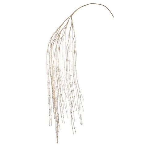 69″ Glittered Willow Hanging Spray Gold Silk Flower Depot