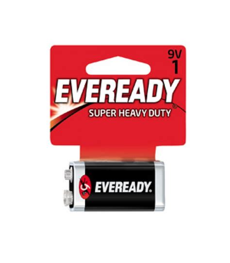 Eveready Super Heavy Duty Batterie 9v Single Pack 1222sw