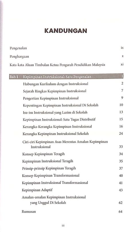 Kepimpinan Instruksional Satu Panduan Praktikal Edisi Ketiga