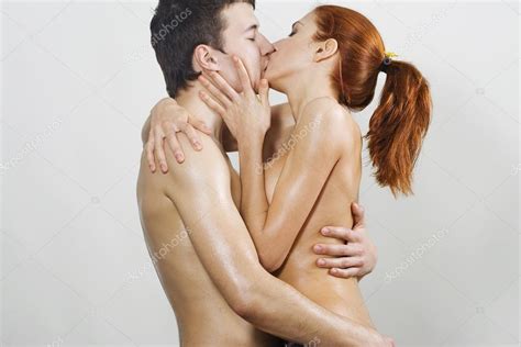 Naked Couple Kissing Stock Photo By Krivenko