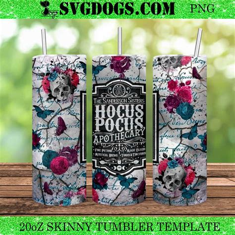 Hocus Pocus Apothecary 20oz Skinny Tumbler Png