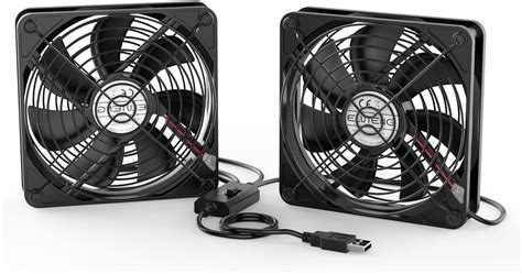 Eluteng Dual Mm Usb Computer Fan Portable Mini Pc Cooler With