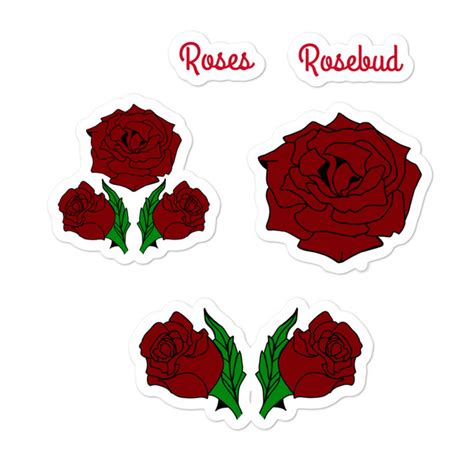 Rose Sticker Pack On Storenvy