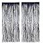 Amazon MORANTI 2 Pack 3 Ft X 8 Ft Metallic Tinsel Foil Fringe