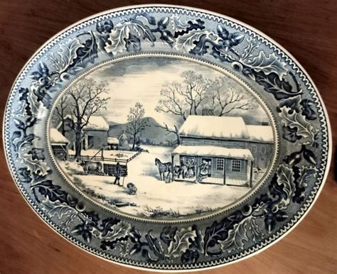 JOHNSON BROS ENGLAND Antiga Travessa Oval Em Porcelana