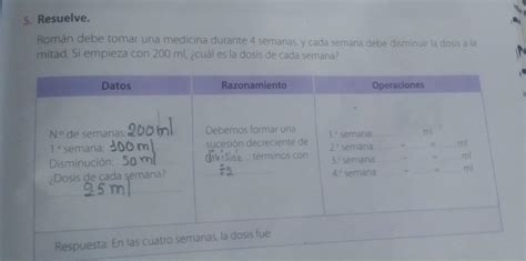 Roman Debe Tomar Una Medicina Durante Semanas Y Cada Semana Debe