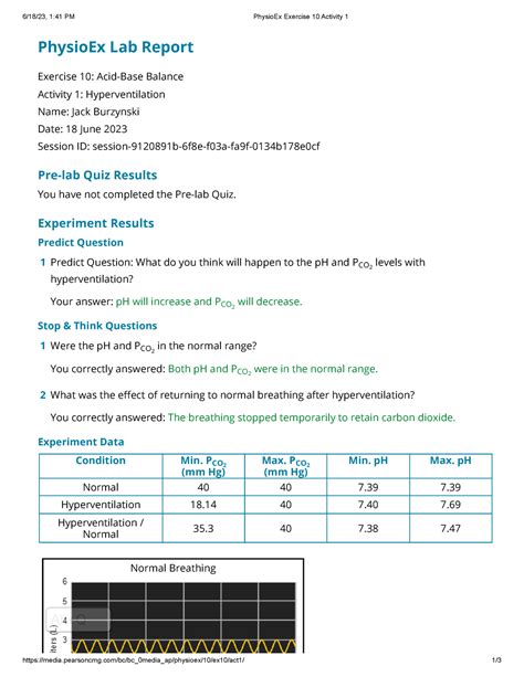 Physio Ex Exercise Activity Pearsoncmg Bc Bc Media Ap Physioex