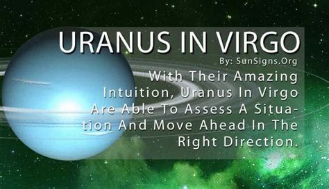 Uranus In Virgo Meaning Being Responsible