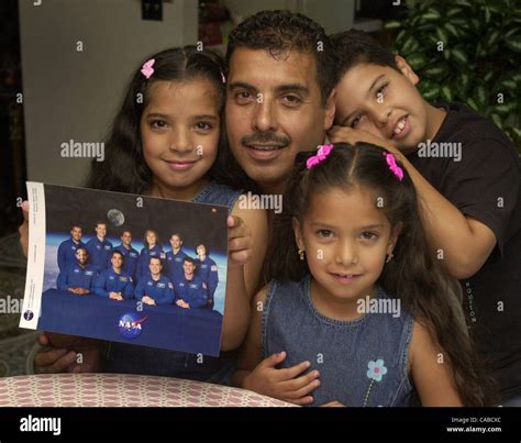 Astronaut Jose Hernandez, 41, With Three Of His Children,, 56% OFF