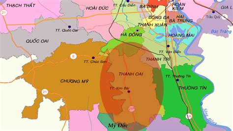 Bản Đồ Huyện Thanh Oai Hà Nội【Bản Đồ Việt Nam】