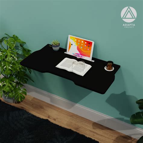 Jual Floating Desk STEFFY Meja Kerja Lipat Dinding Ukuran 80x40 Meja