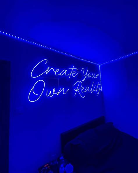 Aesthetic Neon Blue Signs | Blue Neon Lights - Neon Direct