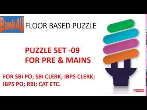 Puzzle Set Floor Based Puzzle For Sbi Clerk Sbi Po Ibps Po Ibps