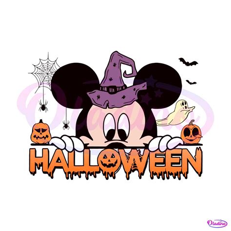 Disney Halloween Mickey Witch SVG Cutting Digital File