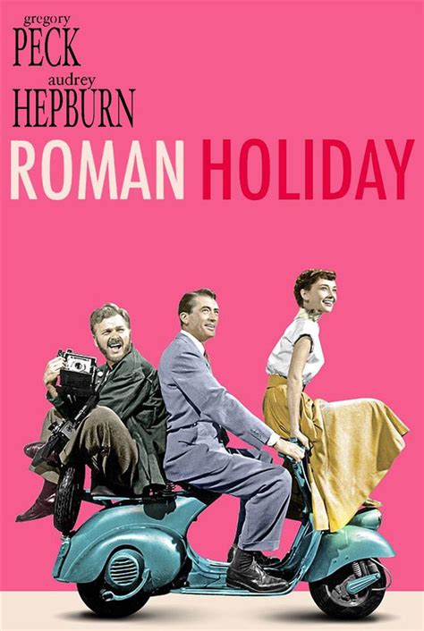 roman holiday poster pink