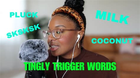 Asmr Repeating Tingly Trigger Words Milk Toasted Coconut Stipple