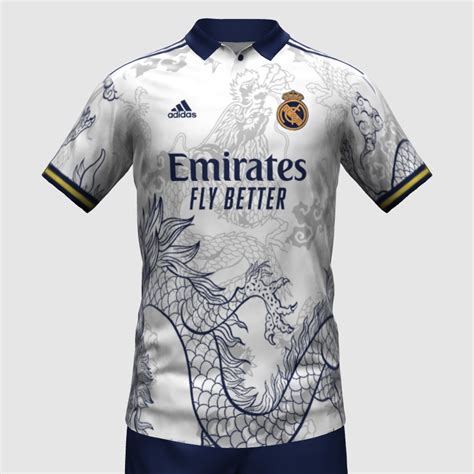 Real Madrid Chinese Dragon Jersey 22 23 FIFA 23 Kit Creator Showcase