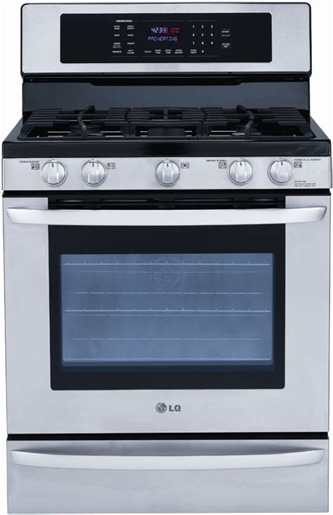 Lg Lrg3095st 30 Inch Freestanding Gas Range With 5 Sealed Burners 17000 Btu Superboil Burner