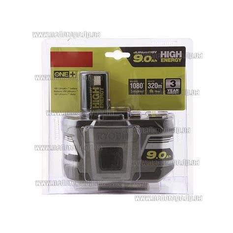 Аккумуляторная батарея Ryobi RB18L90 One+ High Energy (18V-9,0 А/ч ...