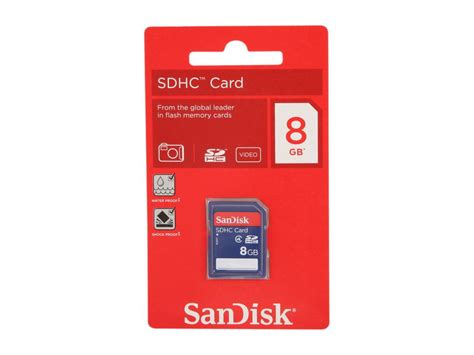 SanDisk 8GB Secure Digital High Capacity SDHC Flash Card Model SDSDB