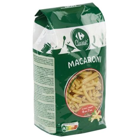 Pâtes Macaroni Carrefour Classic Le Paquet De 500g à Prix Carrefour