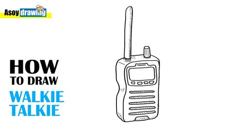 How To Draw Walkie Talkie YouTube