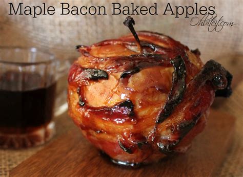 Maple Bacon Baked Apple Oh Bite It