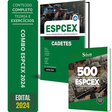 Kit Apostila Espcex Cadetes Do Exercito Quest Es Gabaritadas