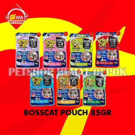 Jual Makanan Kucing Basah Boss Cat Wet Food Pouch Sachet Gram