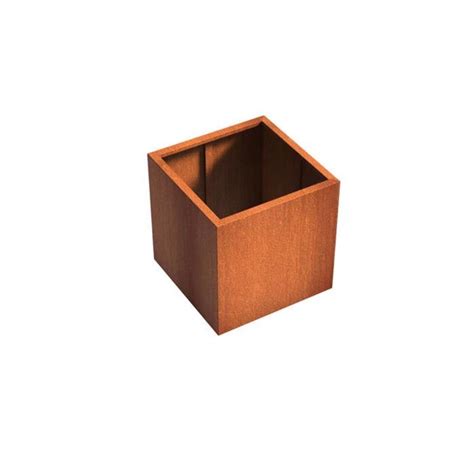 Pot Carr Andes Sans Fond En Acier Corten X X Mm