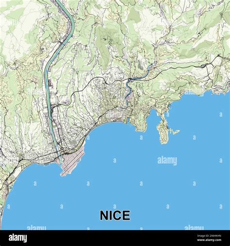carte de france nice banque dimages vectorielles alamy