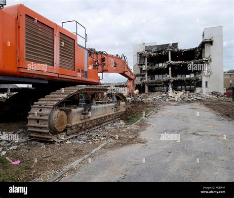 Partly Demolished Concrete Structure Hi Res Stock Photography And